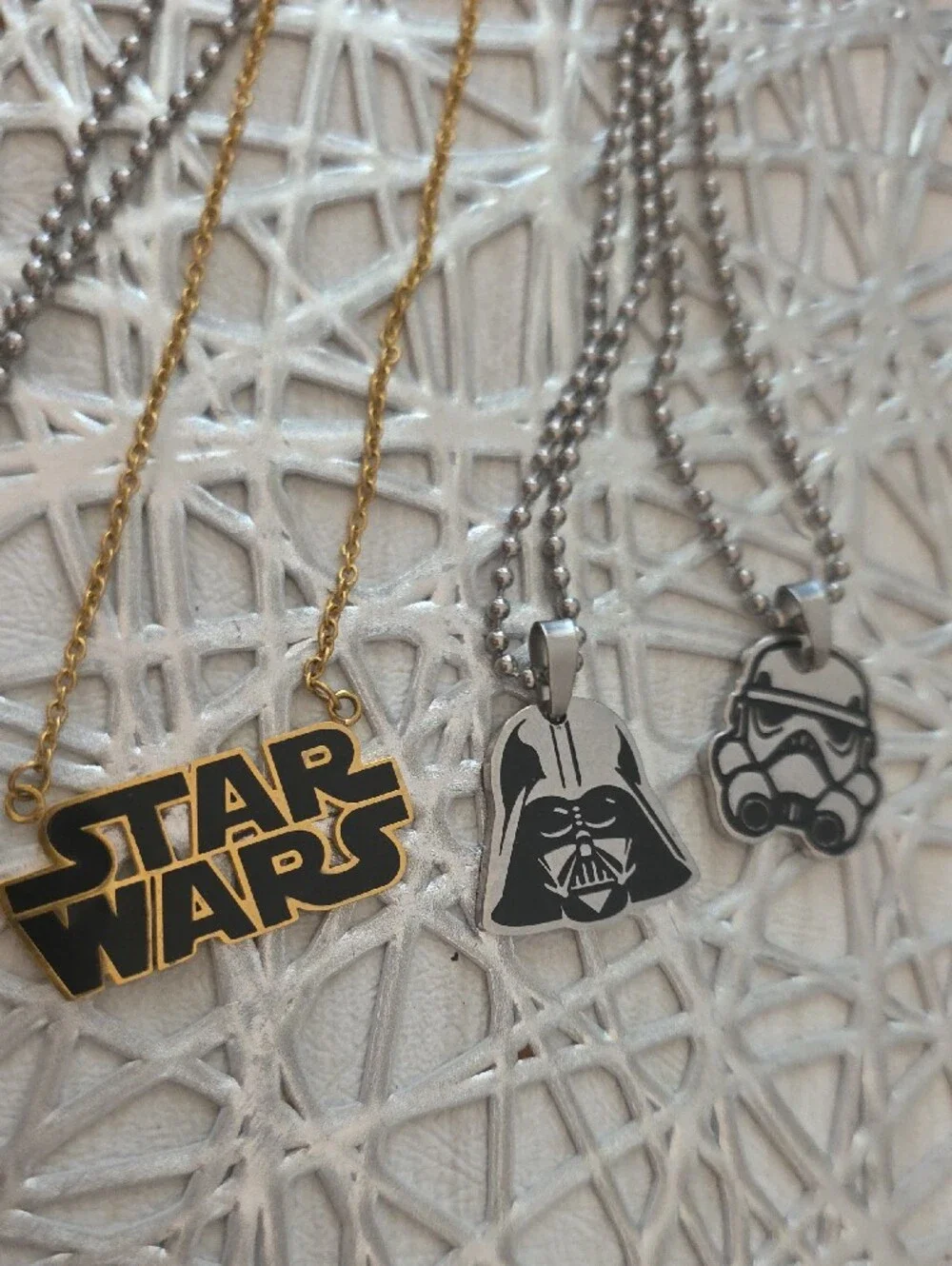 Star Wars Kids Necklace Set - Gold & Silver Character Pendants